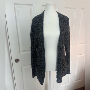 Hollister Navy & White Knit Cardigan - M